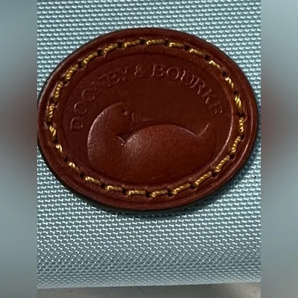 Dooney & Bourke Authentic Nylon Double Zip Crossbody Shoulder Bag Light … - Picture 3 of 10